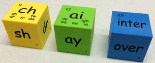 english phonics word family cubes
